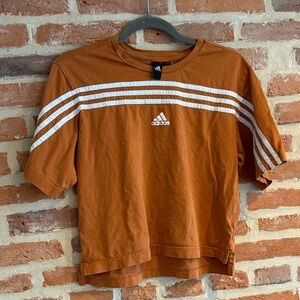 Adidas woman’s Orange cropped T-Shirt